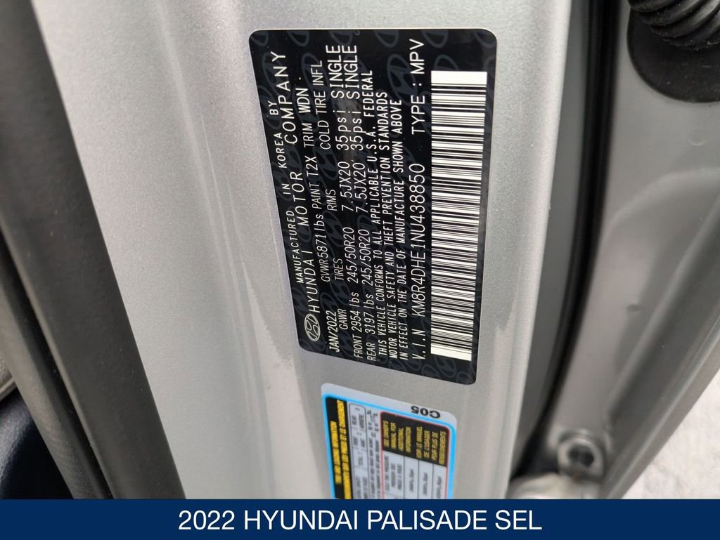 Used 2022 Hyundai Palisade SEL w/ Premium Package image 41