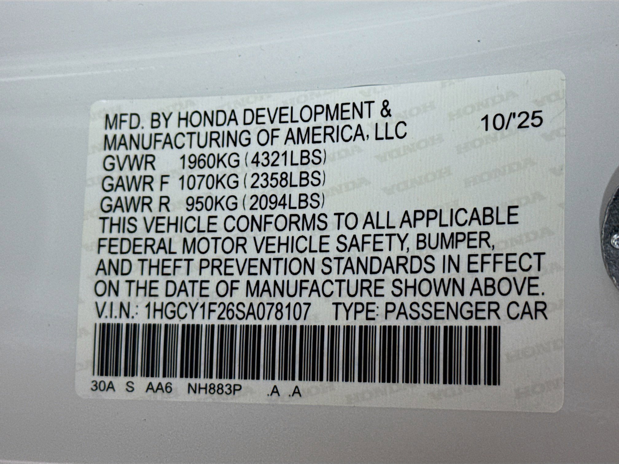 New 2025 Honda Accord LX image 35