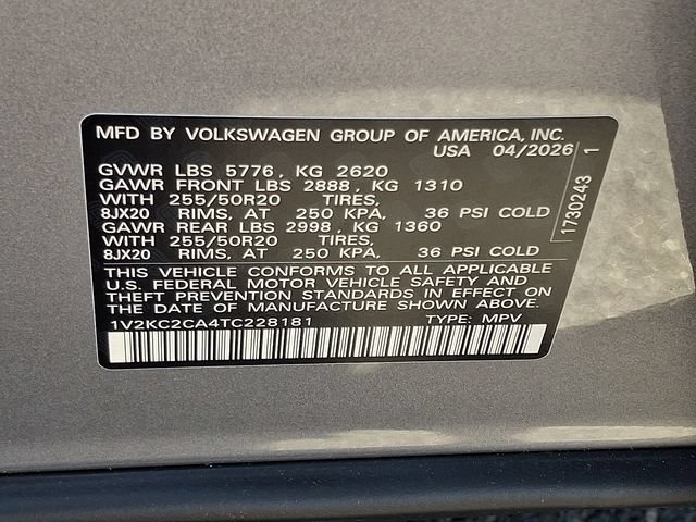 New 2026 Volkswagen Atlas Cross Sport SE AWD/4WD image 11