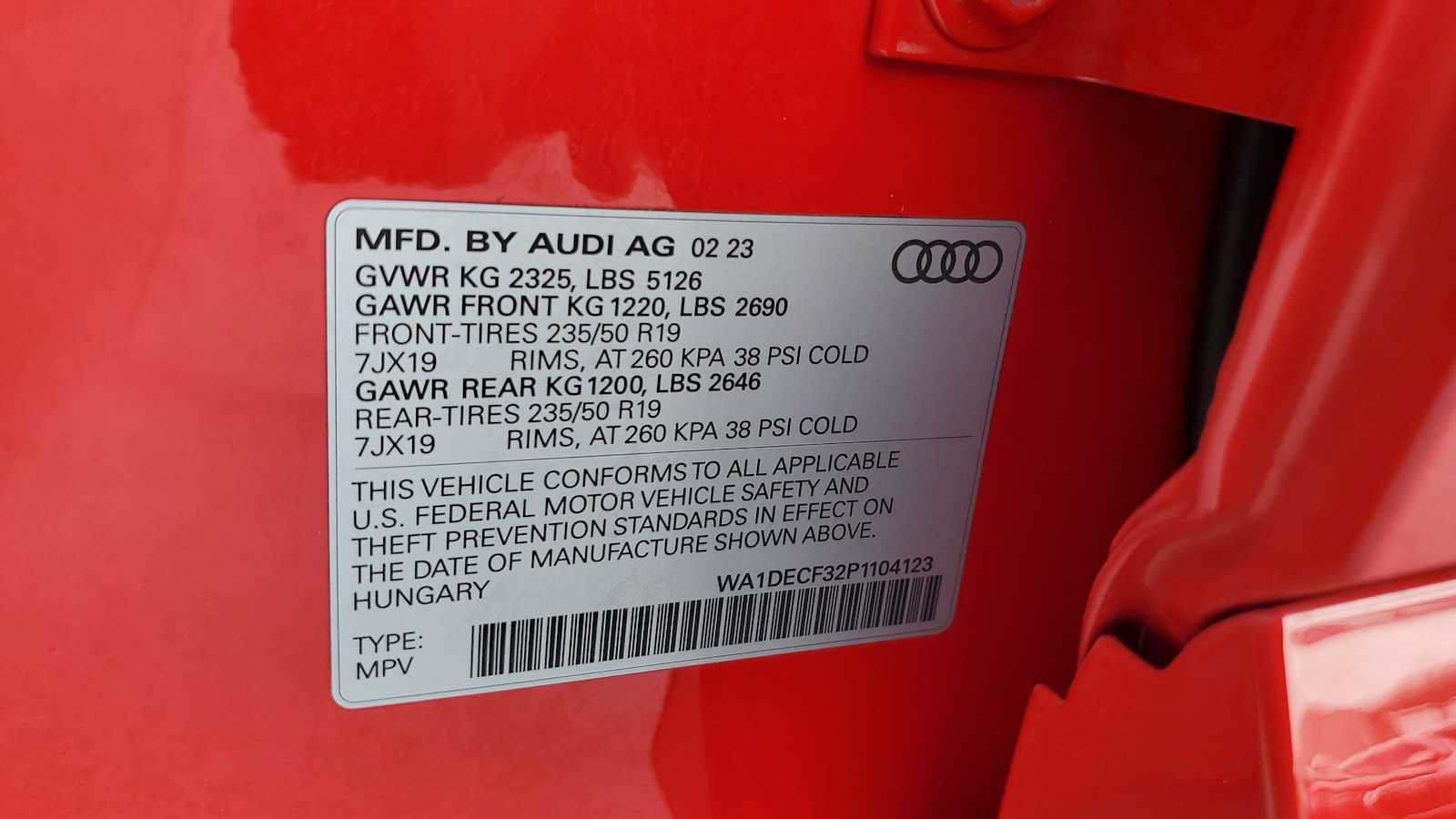Certified 2023 Audi Q3 2.0T Premium w/ Convenience Package AWD/4WD image 34