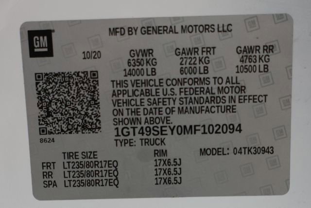 Used 2021 GMC Sierra 3500 4x4 Crew Cab w/ Gooseneck/5TH Wheel Package image 94