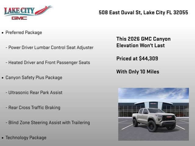 New 2026 GMC Canyon Elevation w/ Convenience Package RWD image 31