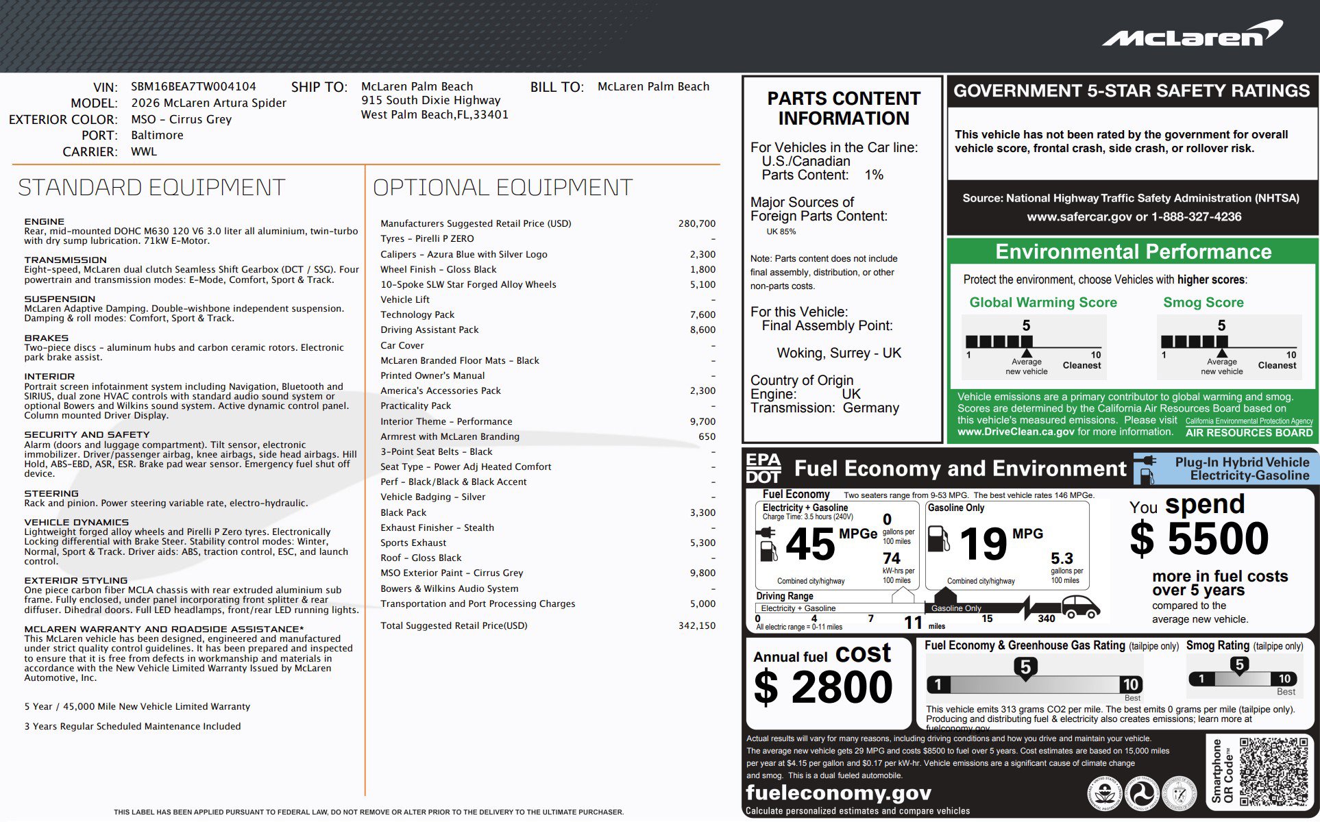 New 2026 McLaren Artura Spider image 27