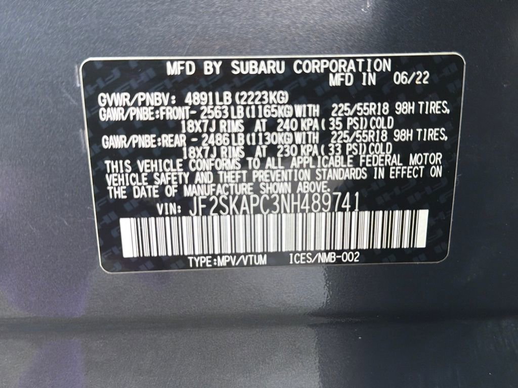 Certified 2022 Subaru Forester Limited image 55