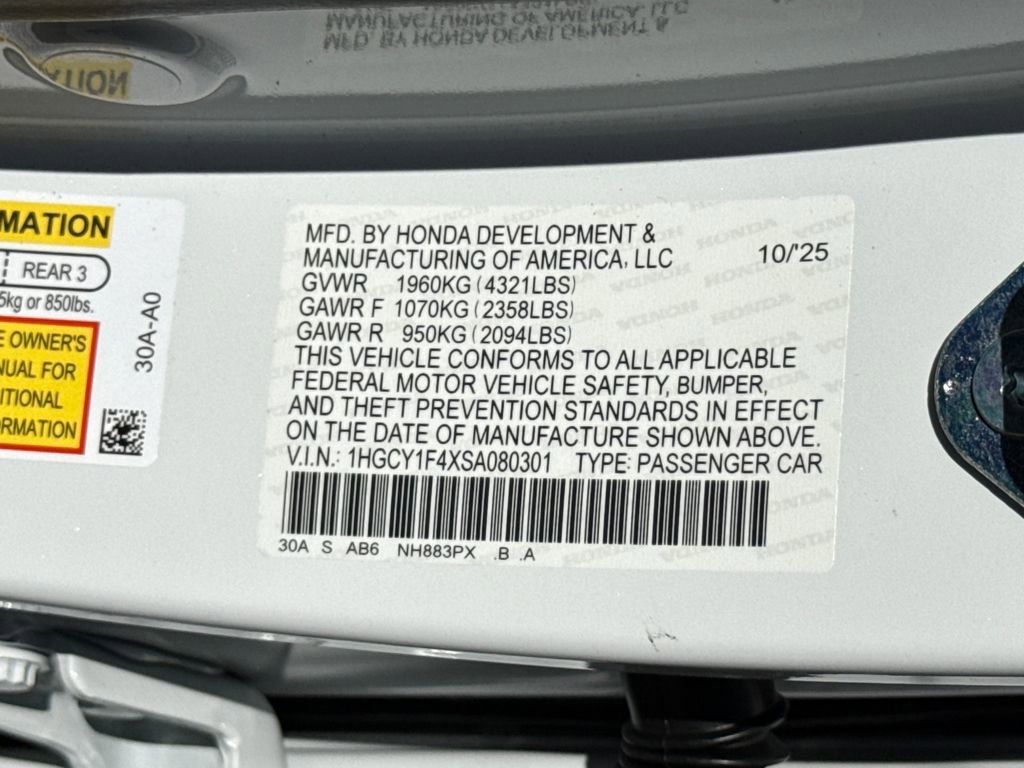 New 2025 Honda Accord SE image 28