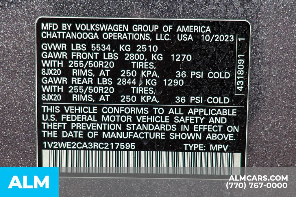 Used 2024 Volkswagen Atlas Cross Sport SE FWD image 60