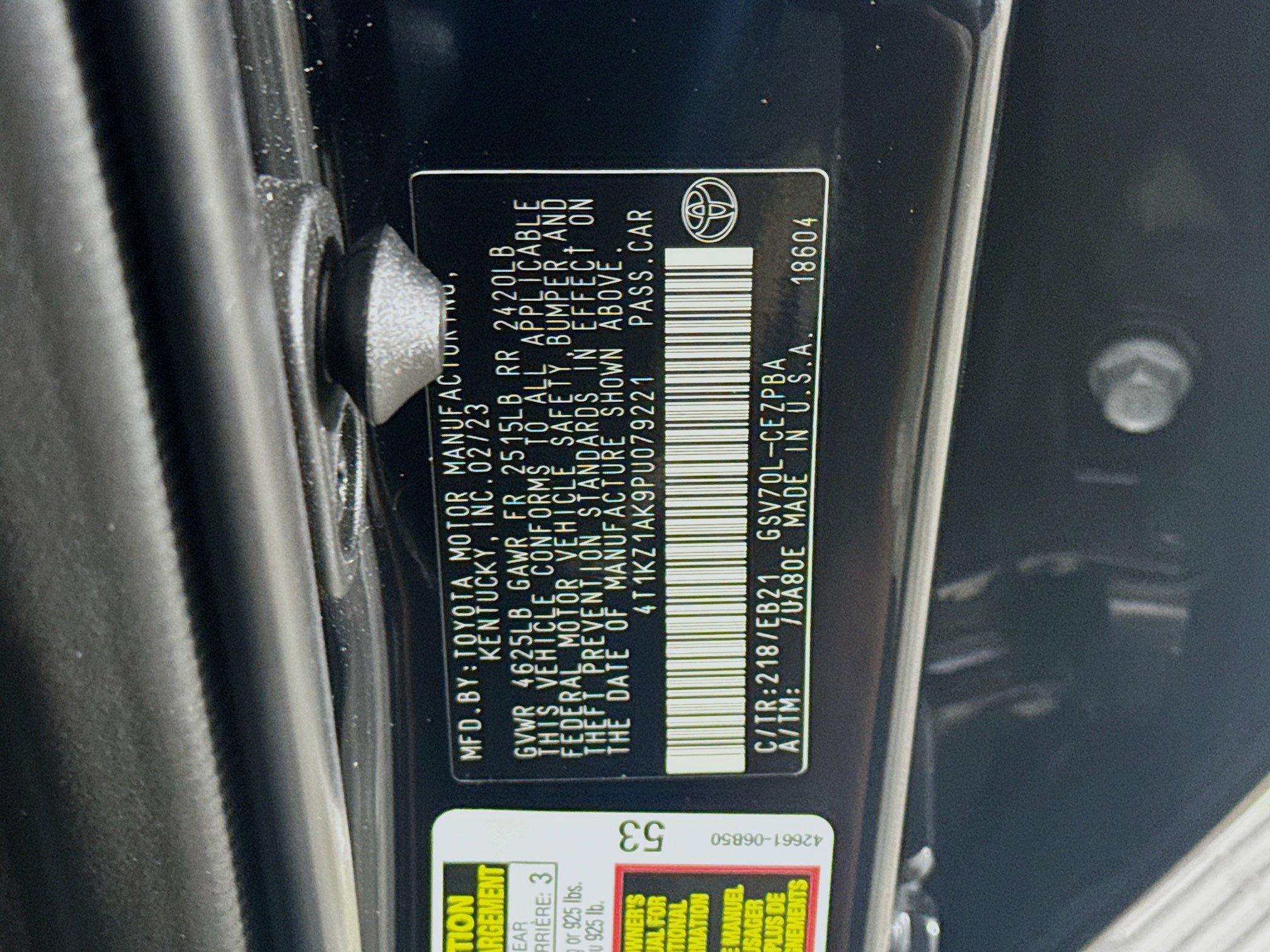 Used 2023 Toyota Camry TRD w/ TRD Package w/JBL Audio FWD image 40