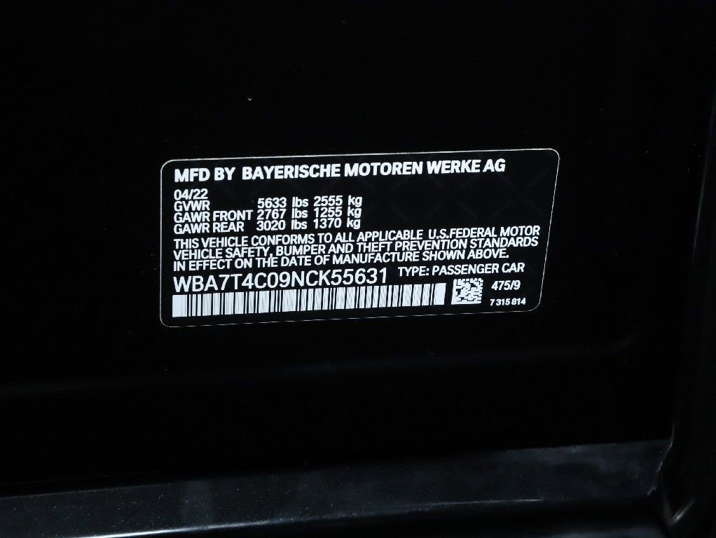 Used 2022 BMW 740i xDrive w/ Premium Package AWD/4WD image 24