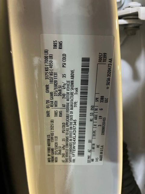 Used 2020 Ford F150 Lariat w/ Equipment Group 502A Luxury image 30