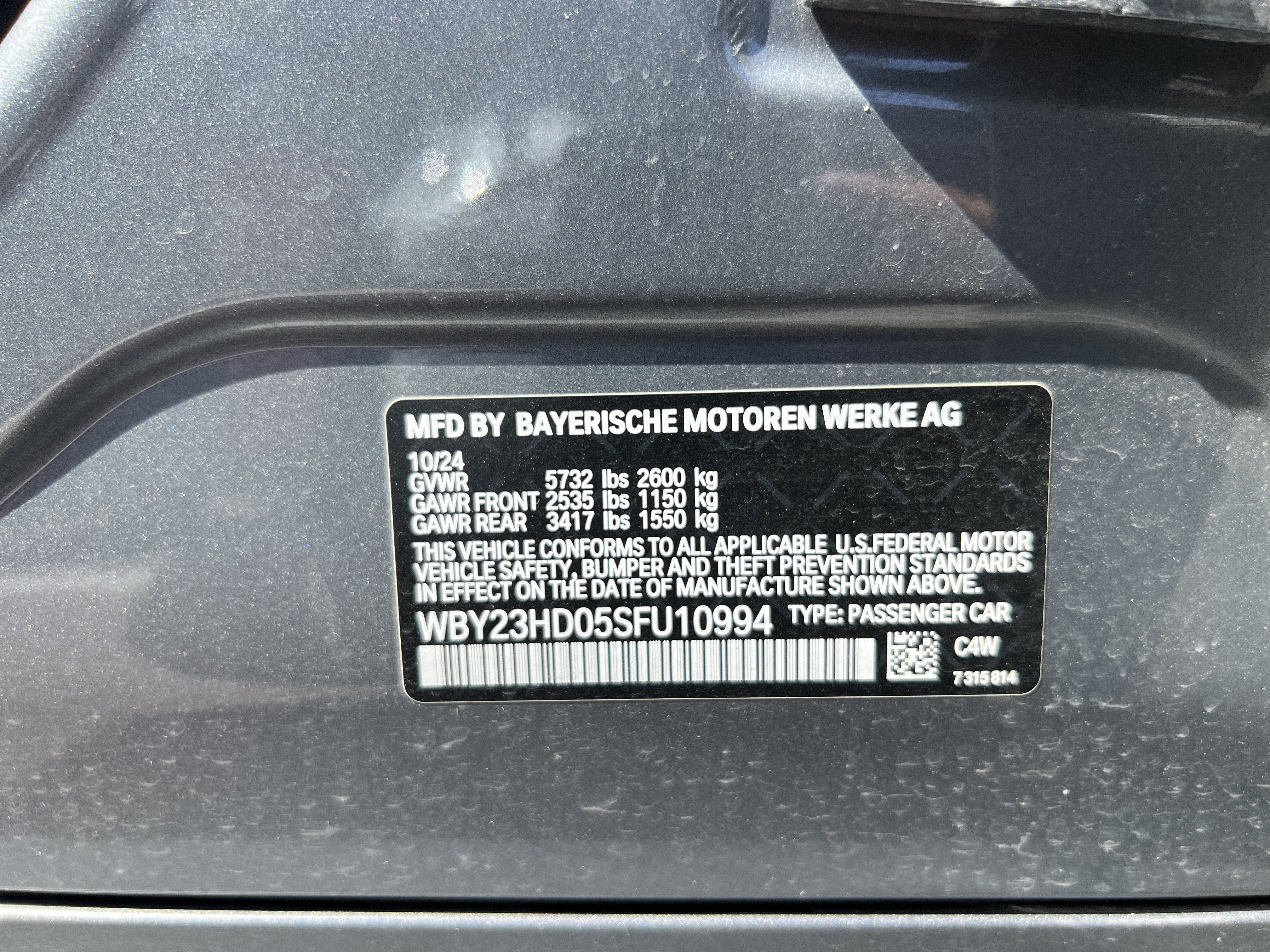 Certified 2025 BMW i4 eDrive40 w/ Parking Assistance Package RWD image 34
