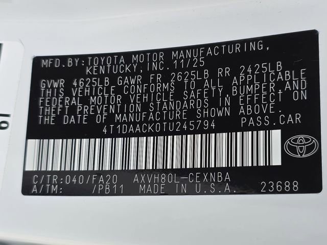 Used 2026 Toyota Camry LE w/ Convenience Package image 34