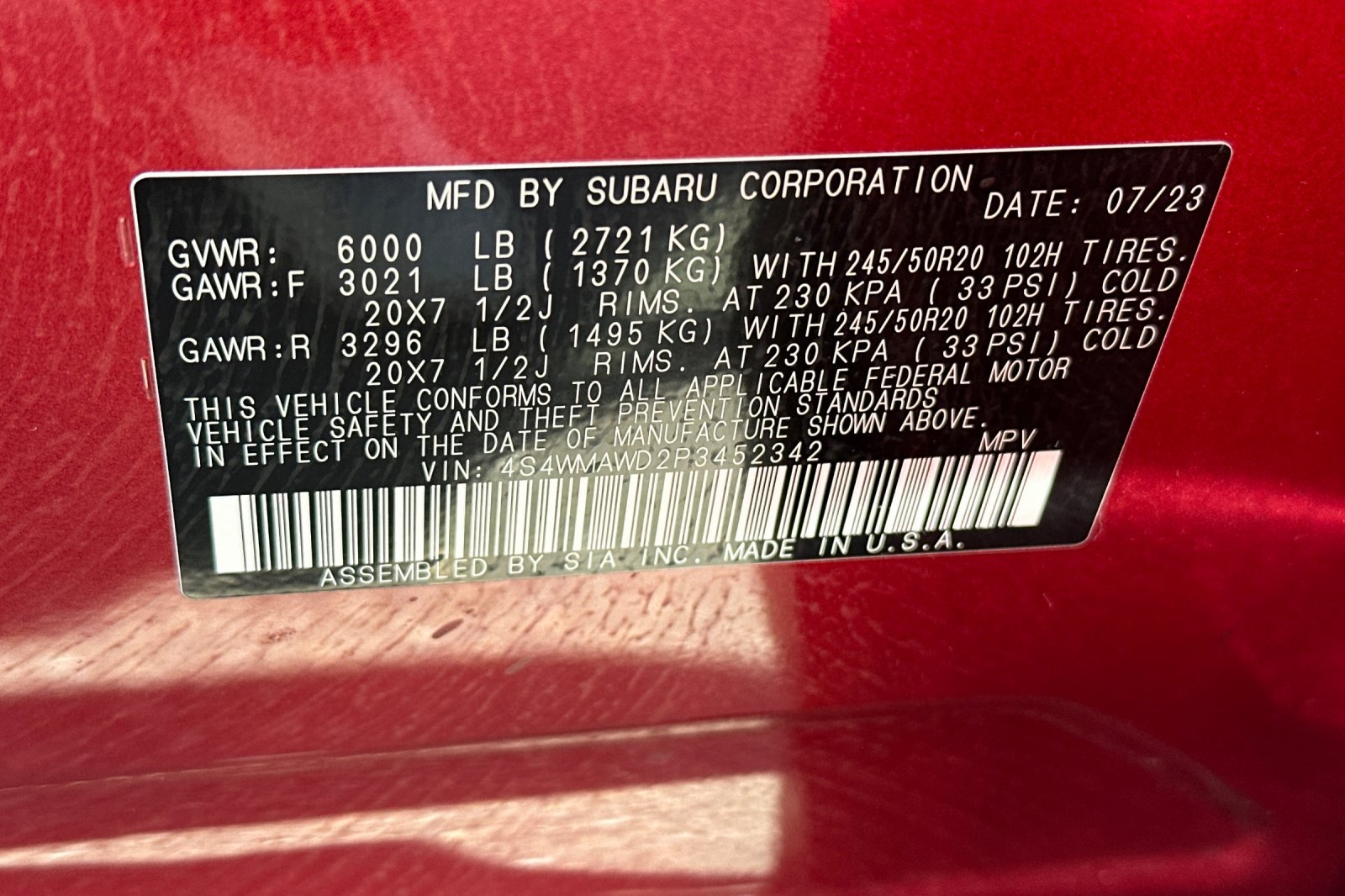 Used 2023 Subaru Ascent Touring AWD/4WD image 30