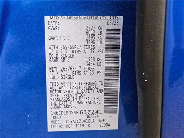 Used 2025 Nissan Frontier SV w/ SV Convenience Package image 18