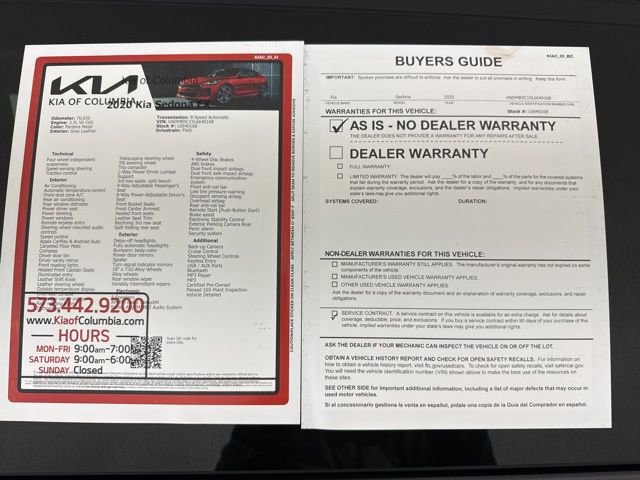 Certified 2020 Kia Sedona EX image 33