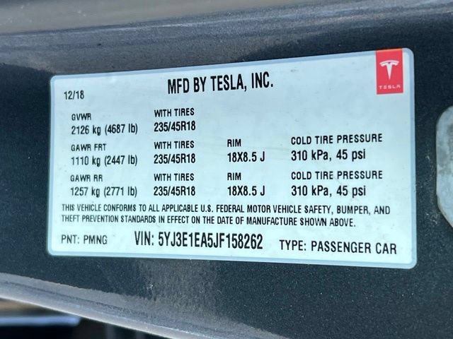 Used 2018 Tesla Model 3 Long Range RWD image 37