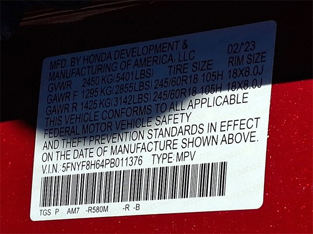 Certified 2023 Honda Passport TrailSport image 27