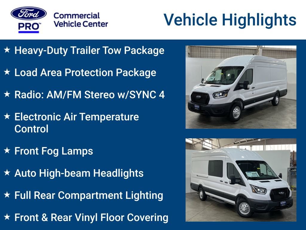 New 2025 Ford Transit 350 148 High Roof Extended AWD w/ Load Area Protection Package image 3