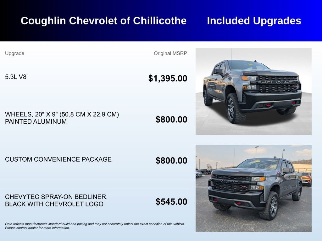 Used 2020 Chevrolet Silverado 1500 Custom Trail Boss w/ Custom Convenience Package image 3