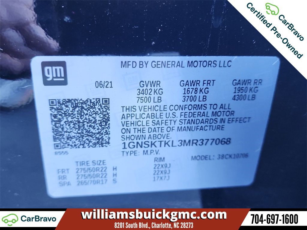 Certified 2021 Chevrolet Tahoe High Country image 35