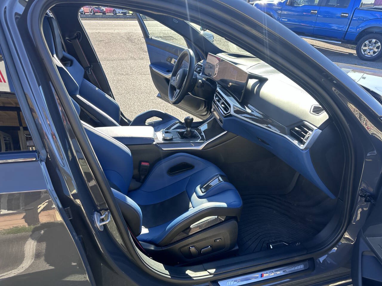 Used 2024 BMW M3 w/ M Carbon Exterior Package RWD image 25
