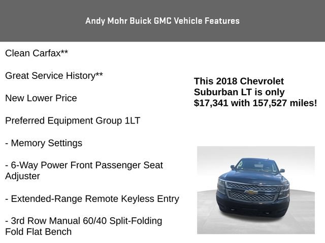 Used 2018 Chevrolet Suburban LT w/ LT Signature Package AWD/4WD image 4