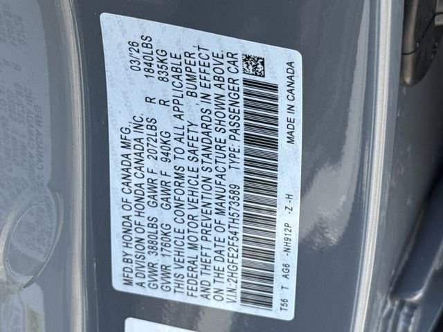 New 2026 Honda Civic Sport image 38