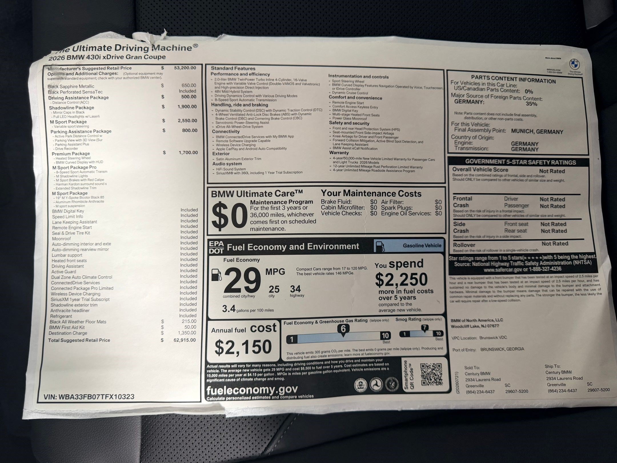 New 2026 BMW 430i xDrive w/ M Sport Package AWD/4WD image 26