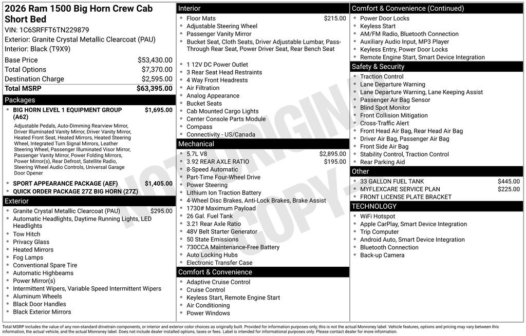 New 2026 RAM 1500 Big Horn image 27