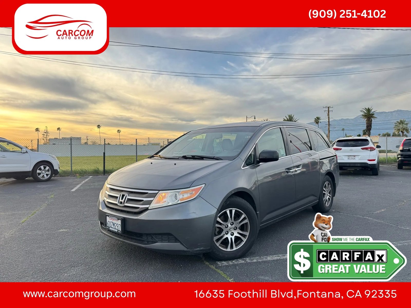 Used 2012 Honda Odyssey EX-L image 1