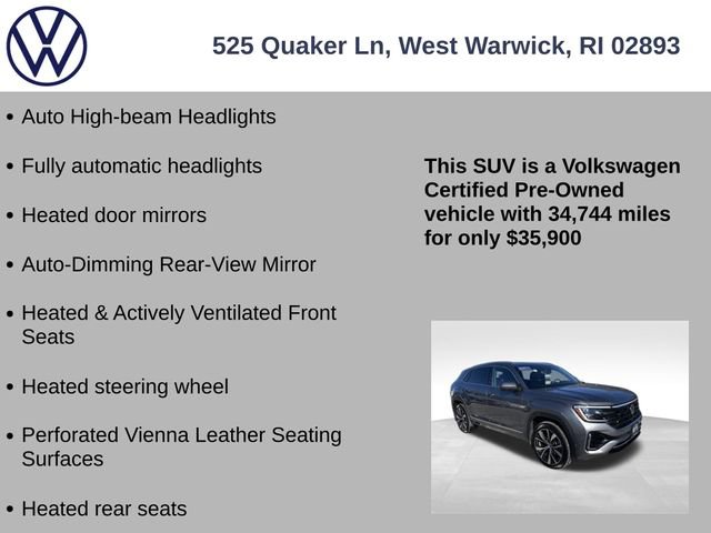 Certified 2025 Volkswagen Atlas Cross Sport SEL Premium R-Line image 19