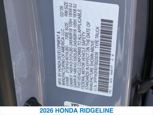 Used 2026 Honda Ridgeline Black Edition image 26
