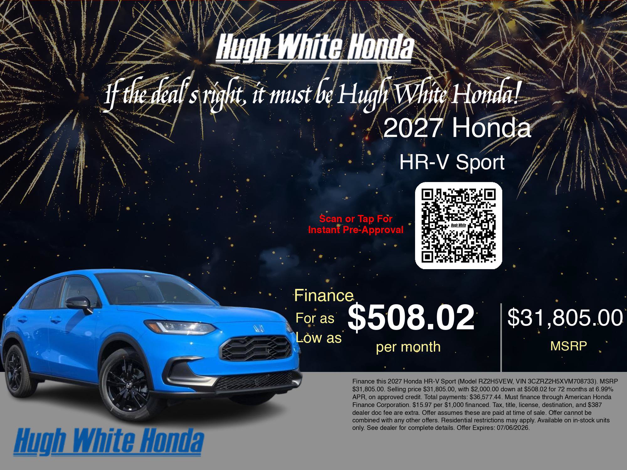 New 2027 Honda HR-V Sport image 7
