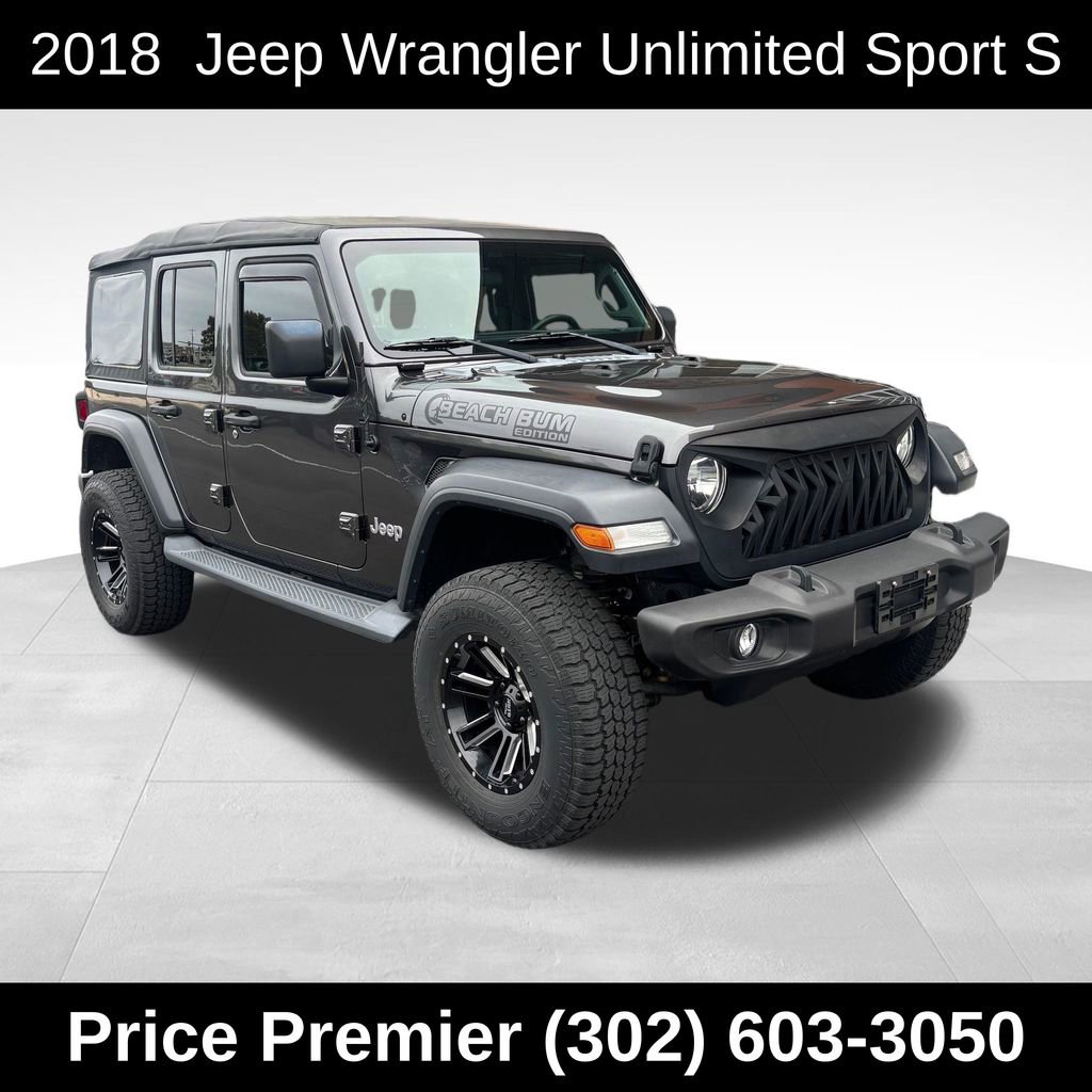 Used 2018 Jeep Wrangler Unlimited Sport S