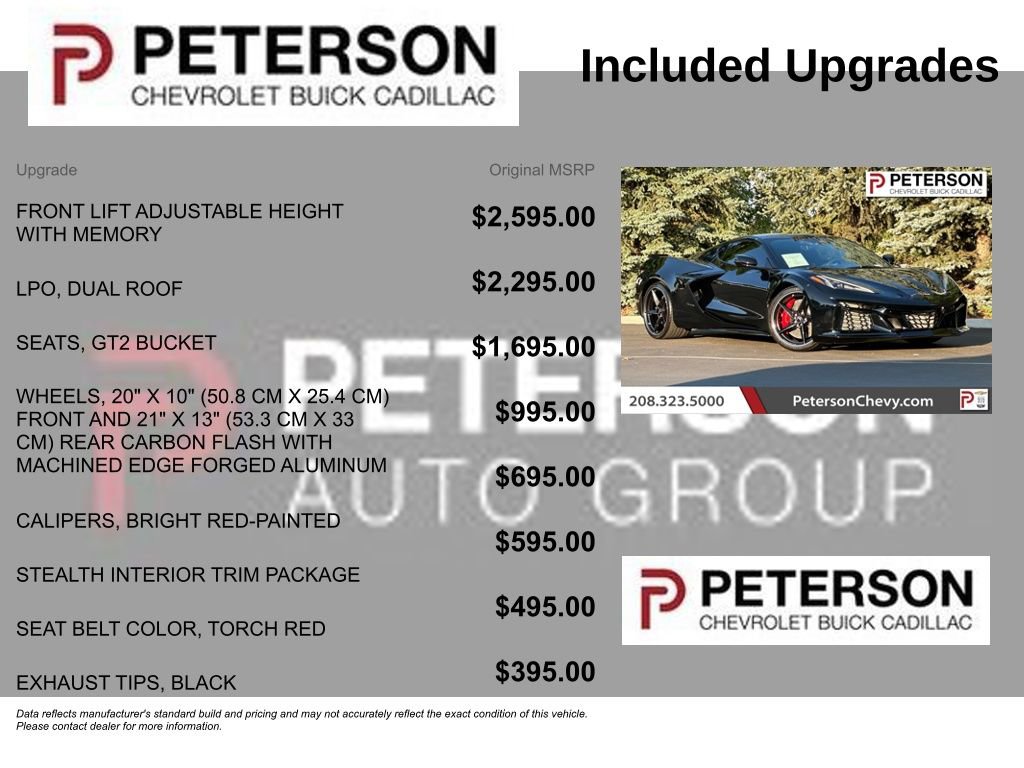 Used 2025 Chevrolet Corvette E-Ray w/ Stealth Interior Trim Package image 11