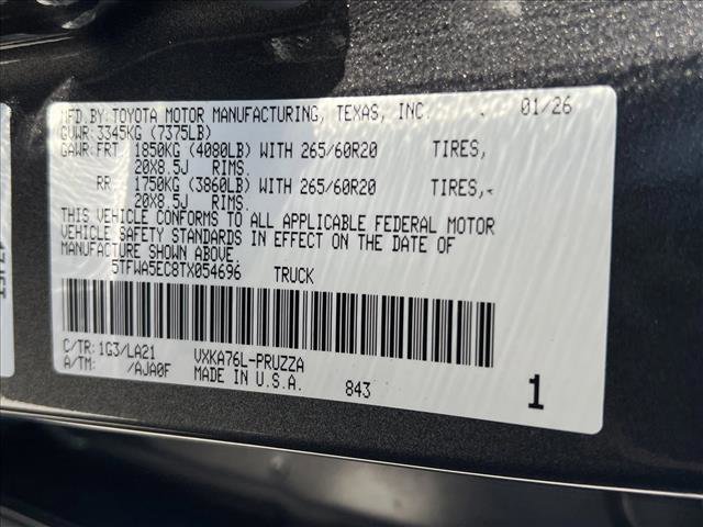 New 2026 Toyota Tundra Platinum image 20