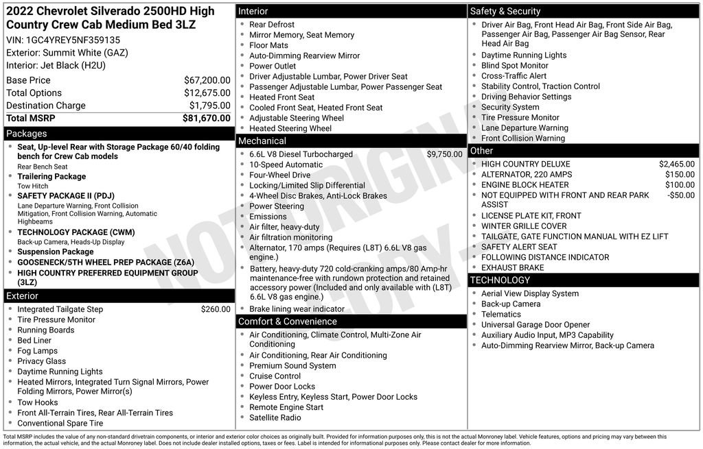 Used 2022 Chevrolet Silverado 2500 High Country image 2