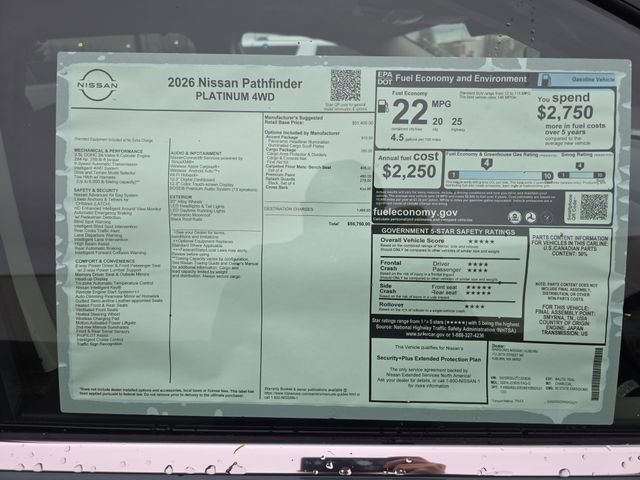New 2026 Nissan Pathfinder Platinum w/ Accent Package image 35