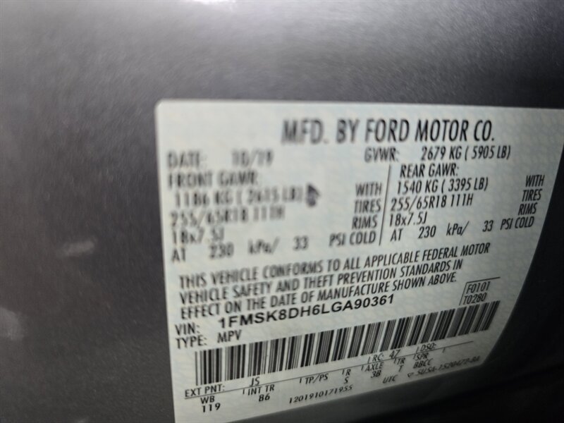 Used 2020 Ford Explorer XLT AWD/4WD image 39