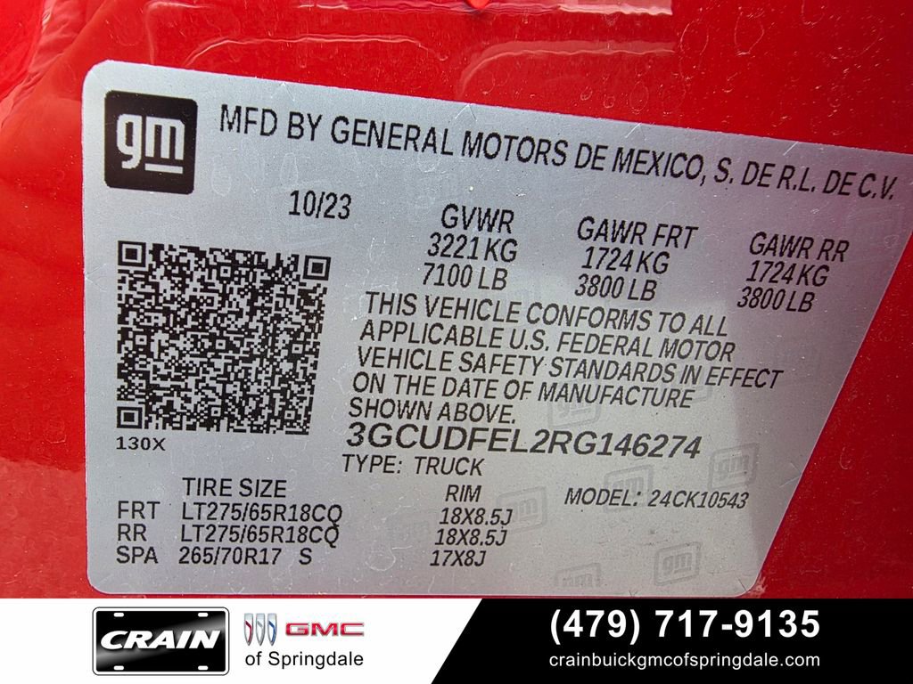 Used 2024 Chevrolet Silverado 1500 LT Trail Boss w/ Convenience Package II AWD/4WD image 33