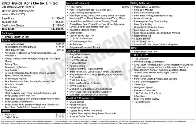 Certified 2023 Hyundai Kona Limited FWD image 36
