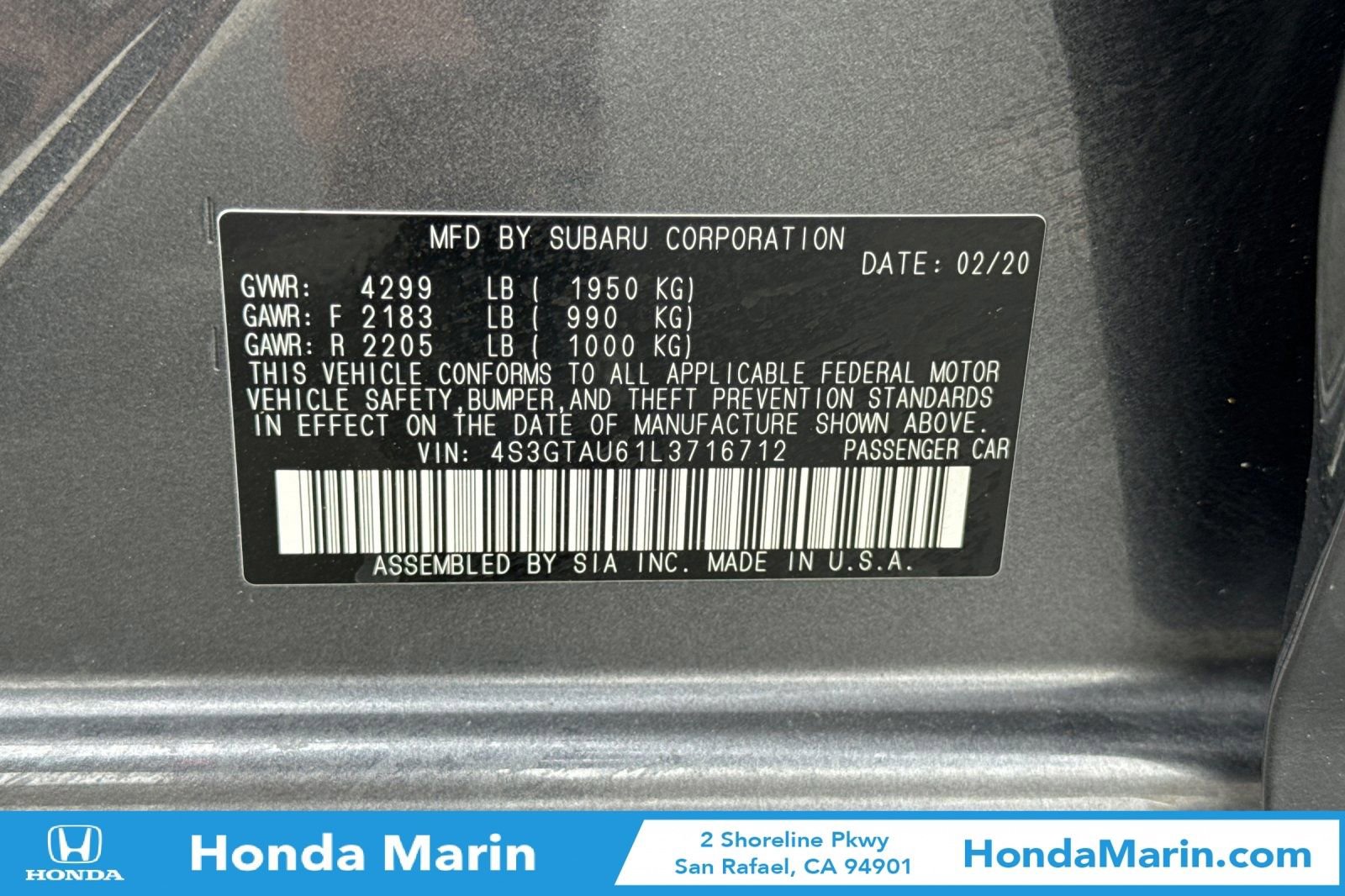 Used 2020 Subaru Impreza 2.0i Limited image 36