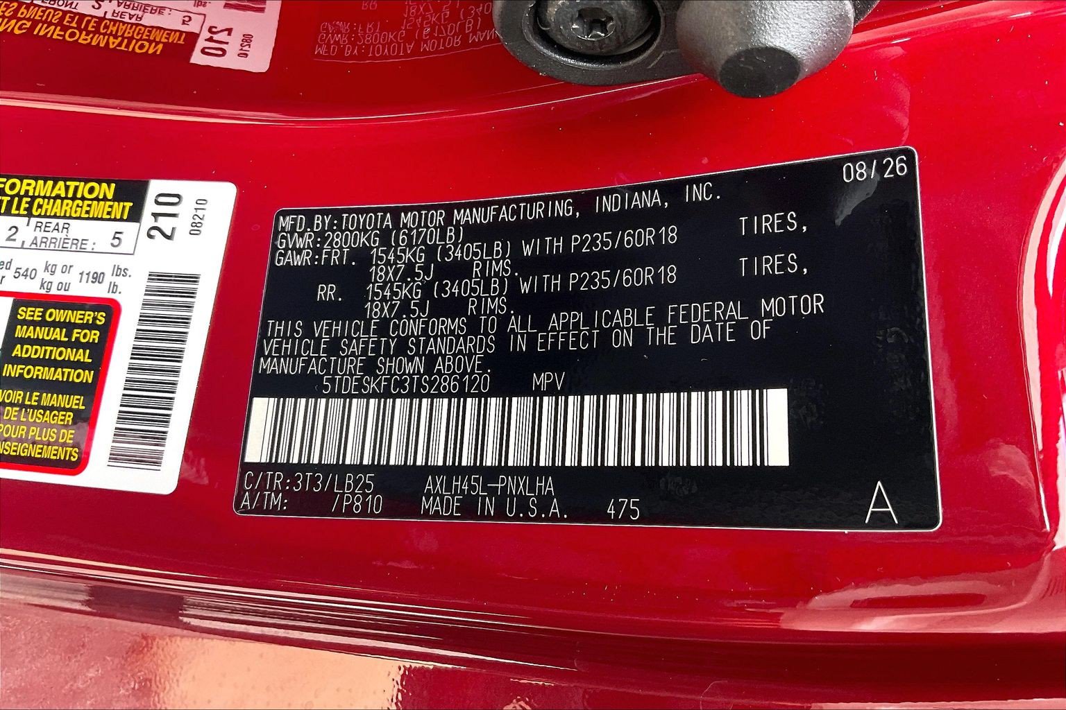 New 2026 Toyota Sienna Platinum AWD/4WD image 17