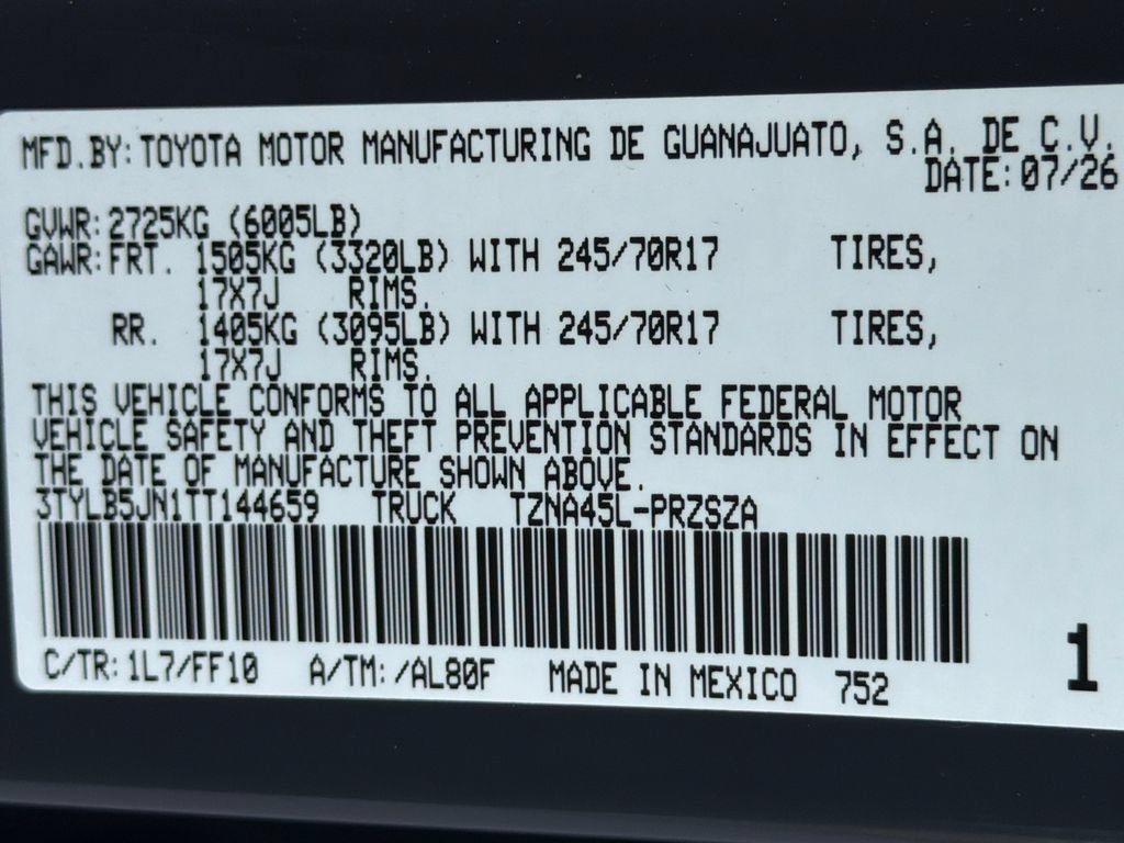 New 2026 Toyota Tacoma SR5 AWD/4WD image 37