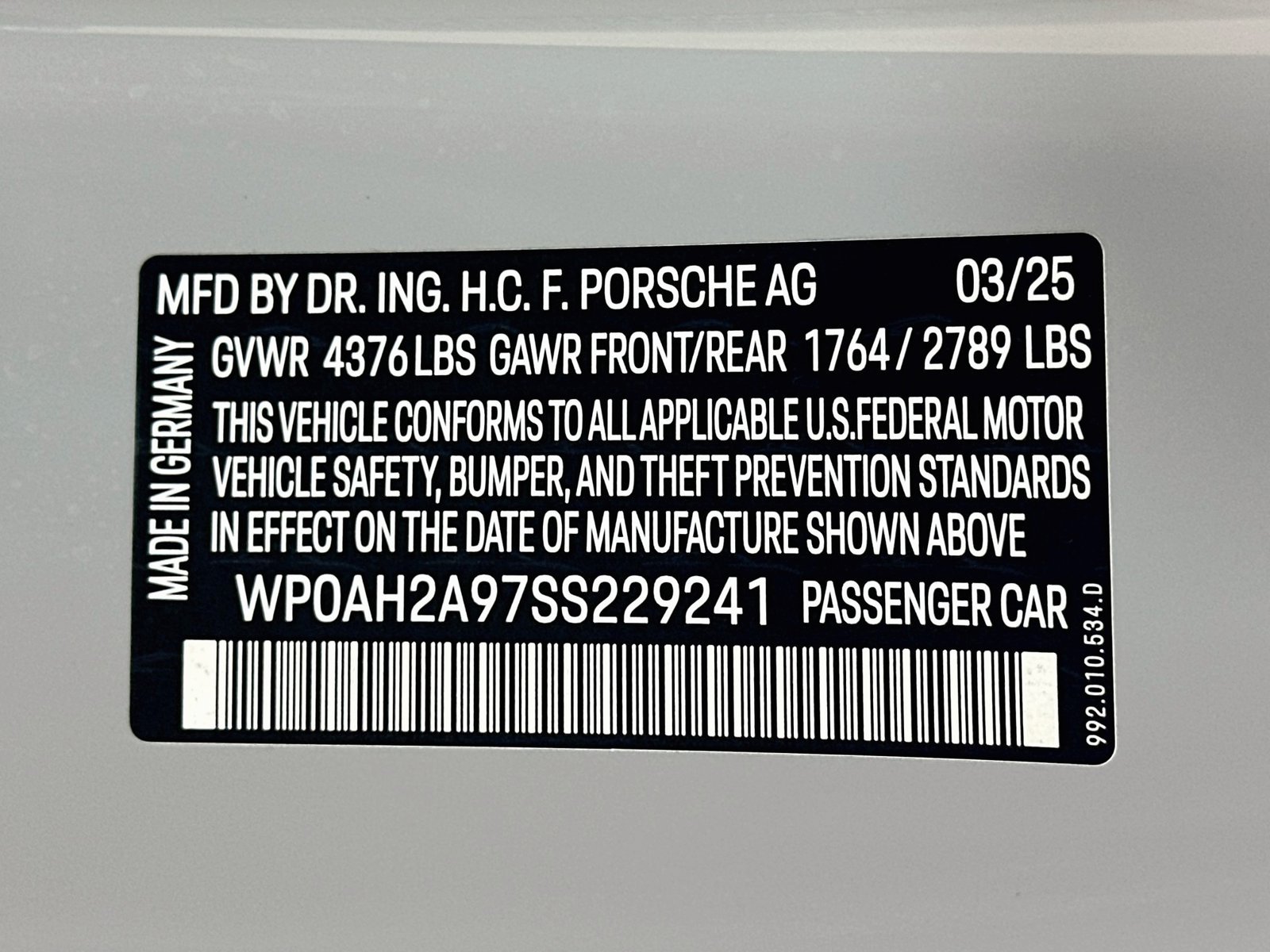 Certified 2025 Porsche 911 Carrera S w/ Sportdesign Package RWD image 46