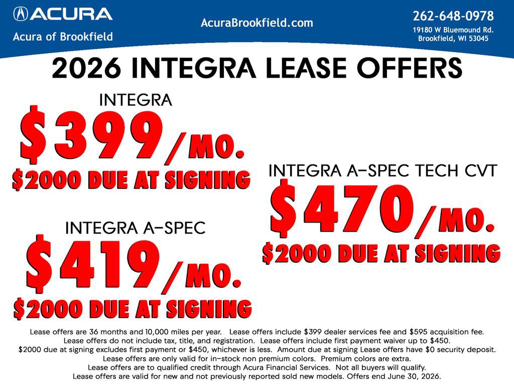 New 2026 Acura Integra FWD image 12