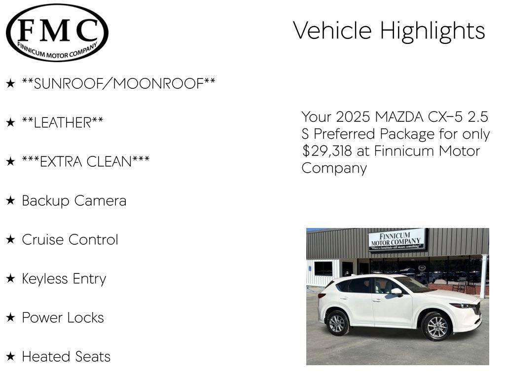 Used 2025 MAZDA CX-5 AWD 2.5 S w/ Preferred Package image 5