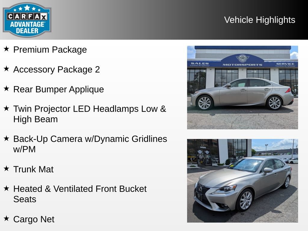 Used 2016 Lexus IS 300 AWD w/ Premium Package image 4