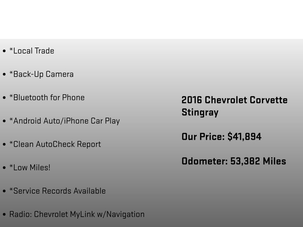 Used 2016 Chevrolet Corvette Stingray Convertible w/ 3LT Preferred Equipment Group image 24