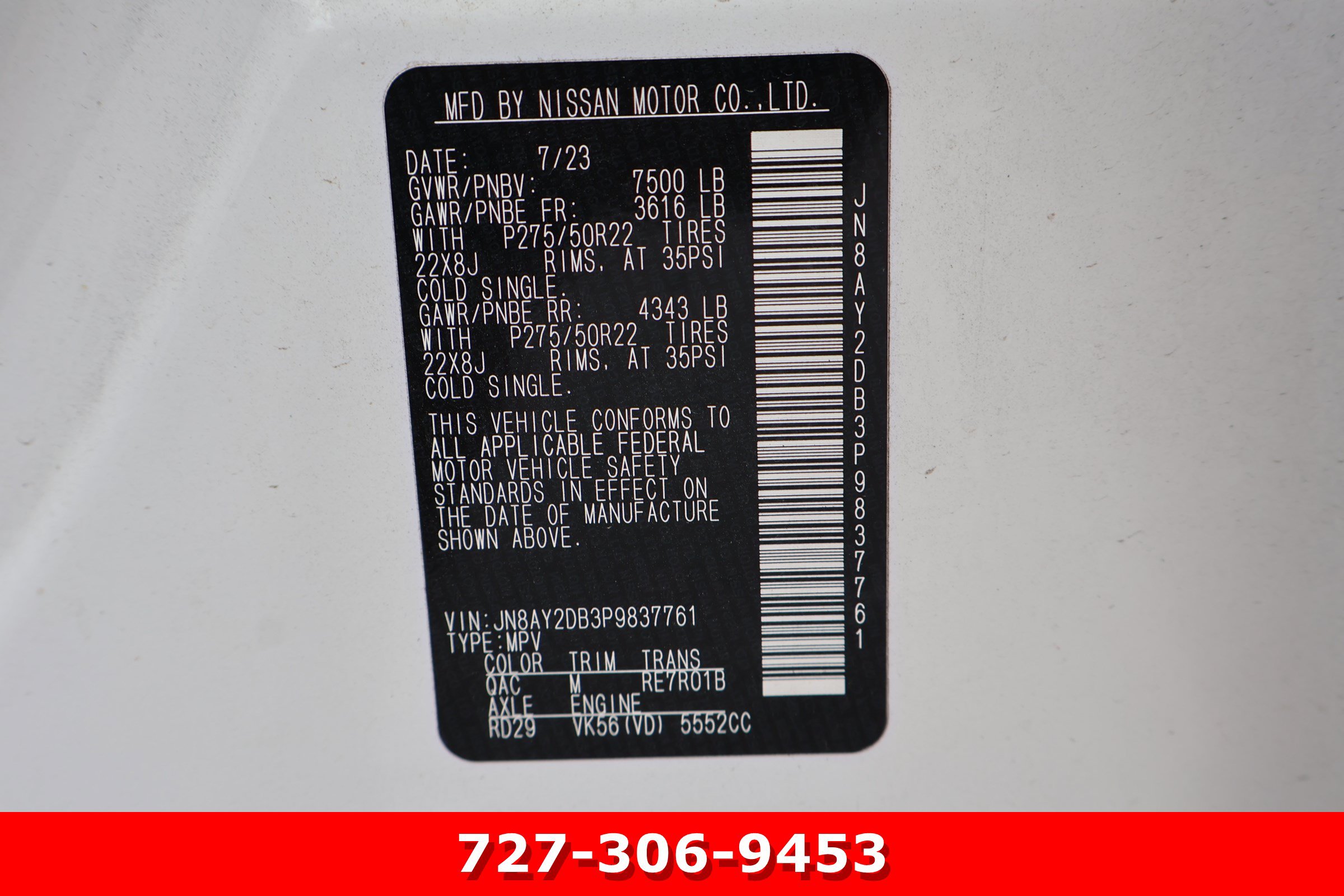 Used 2023 Nissan Armada Platinum w/ Captain's Chairs Package AWD/4WD image 30