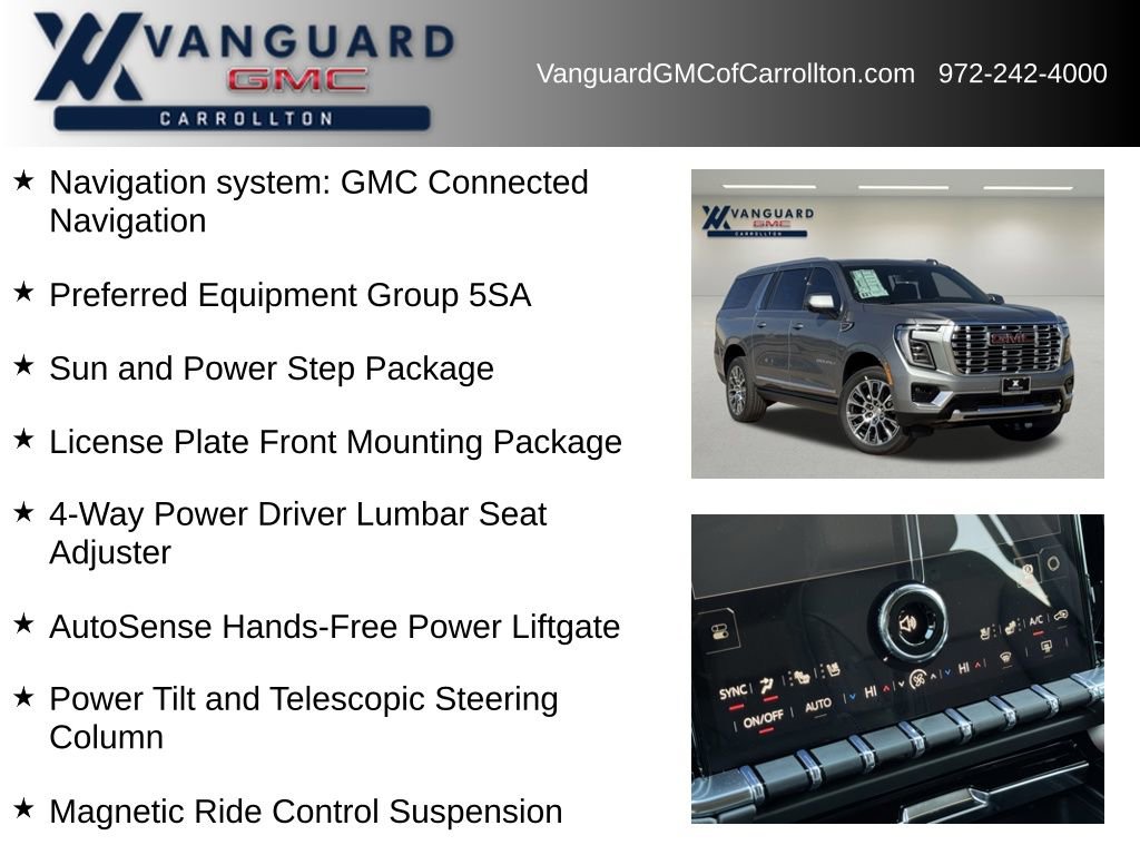 New 2026 GMC Yukon XL Denali w/ Sun & Power Step Package image 6